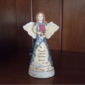 Elements Barbara McDonald 2007 "Friends Make Holidays Special" Angel Ornament